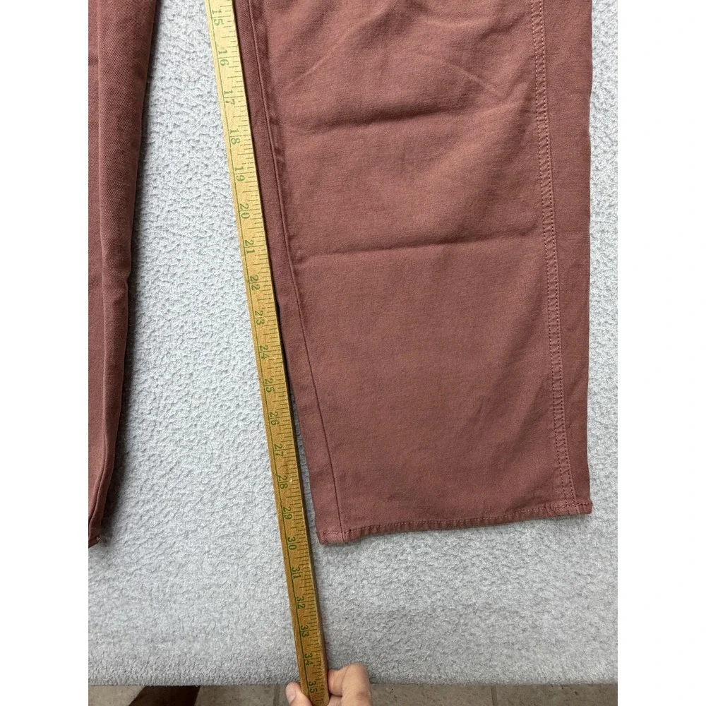 Wilfred Free Pants Womens 4 Brown Twill Wide Leg Chino Stretch Pockets 79439-2